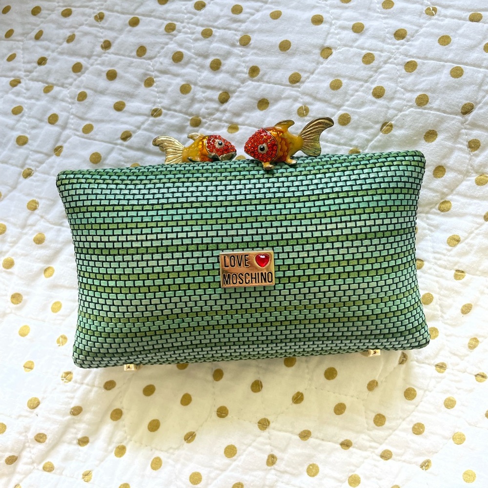 RARE NWT Swarovski Moschino Clutch/Handbag